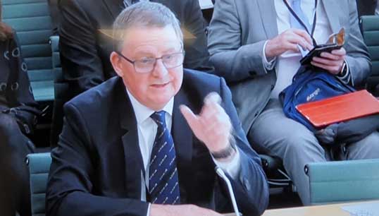 Nautilus general secretary Mark Dickinson at a parliamentary hearing. Image: Nautilus International Image:Nautilus general secretary Mark Dickinson at a parliamentary hearing. Image: Nautilus International